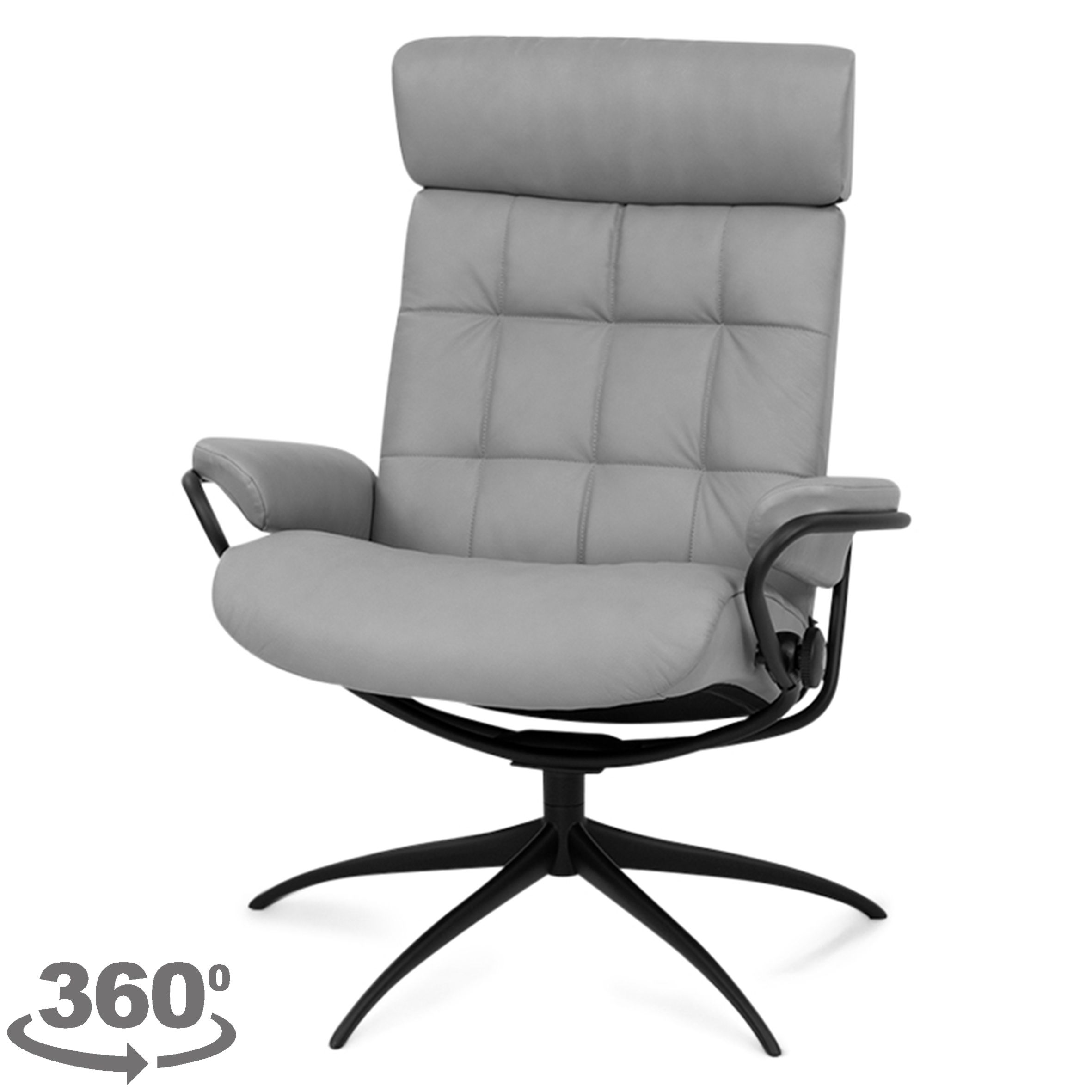 Relaxfauteuil  London LowBack met hoofdsteun  | StresslessB80 x D75 x H98 cm