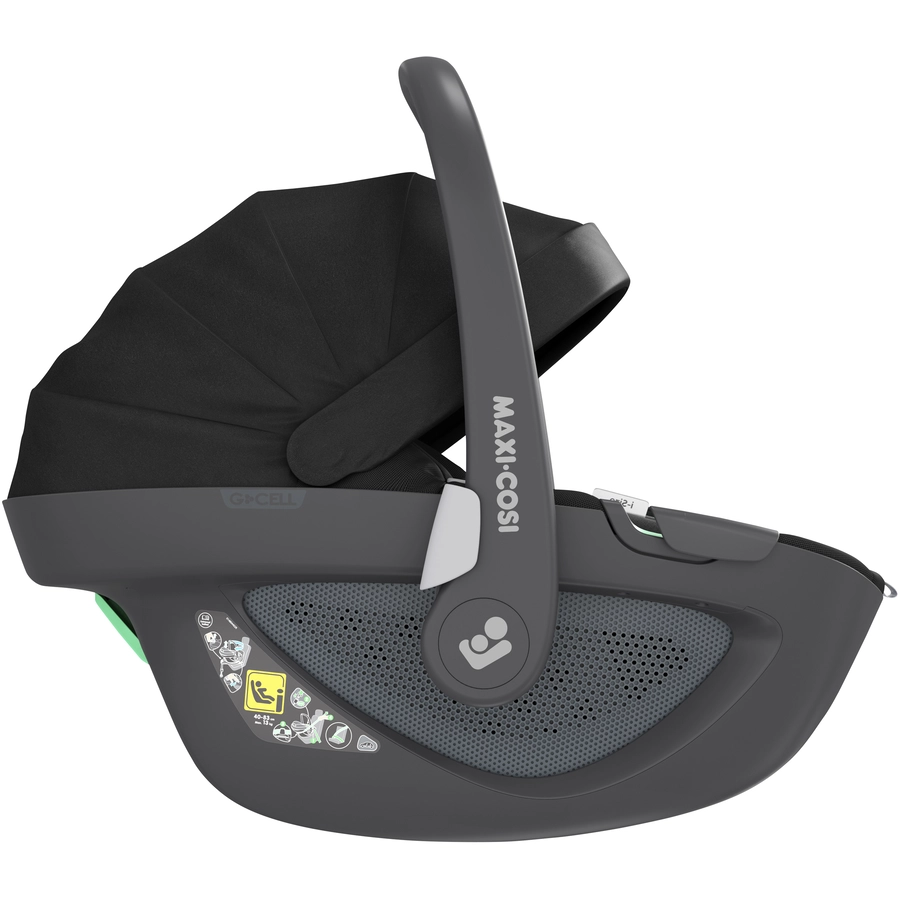 MAXI COSI Set Babyschale Pebble 360 Essential Black plus Basisstation FamilyFix 360