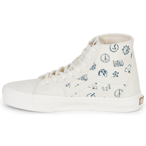 Vans - SK8-HI TAPERED - Beige / Bleu