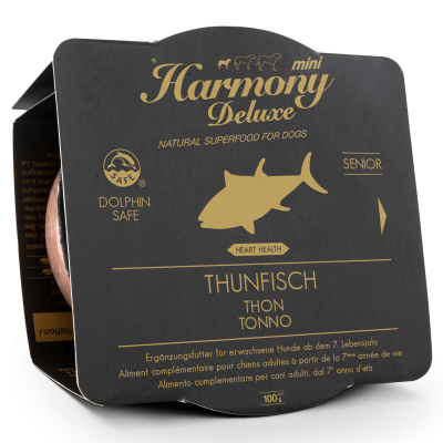 Harmony Dog Deluxe Mini Senior Thunfisch Nassfutter 24x100g