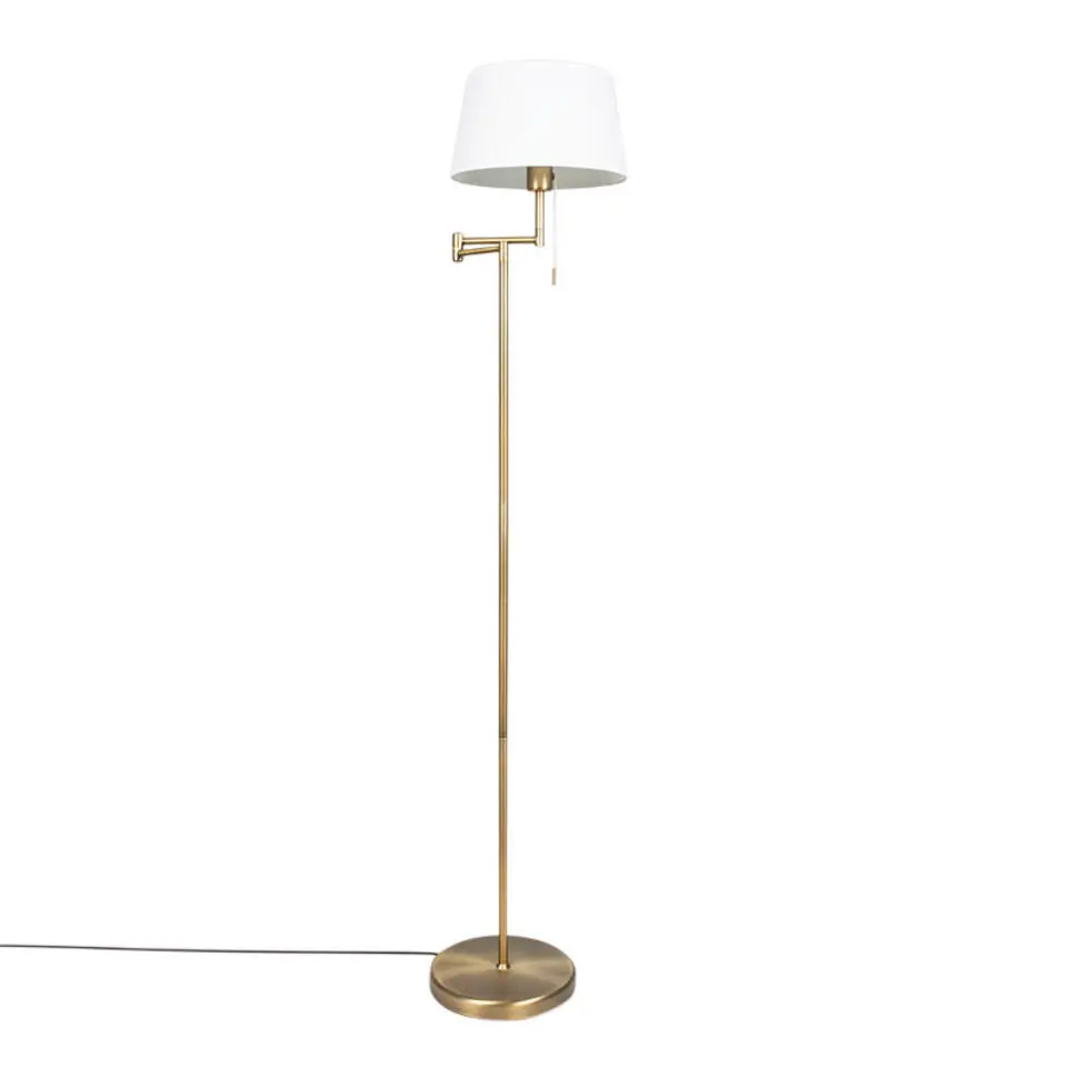 Qazqa vloerlampen ladas bruin e27