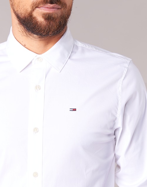 Tommy Jeans - TJM ORIGINAL STRETCH SHIRT - Blanc