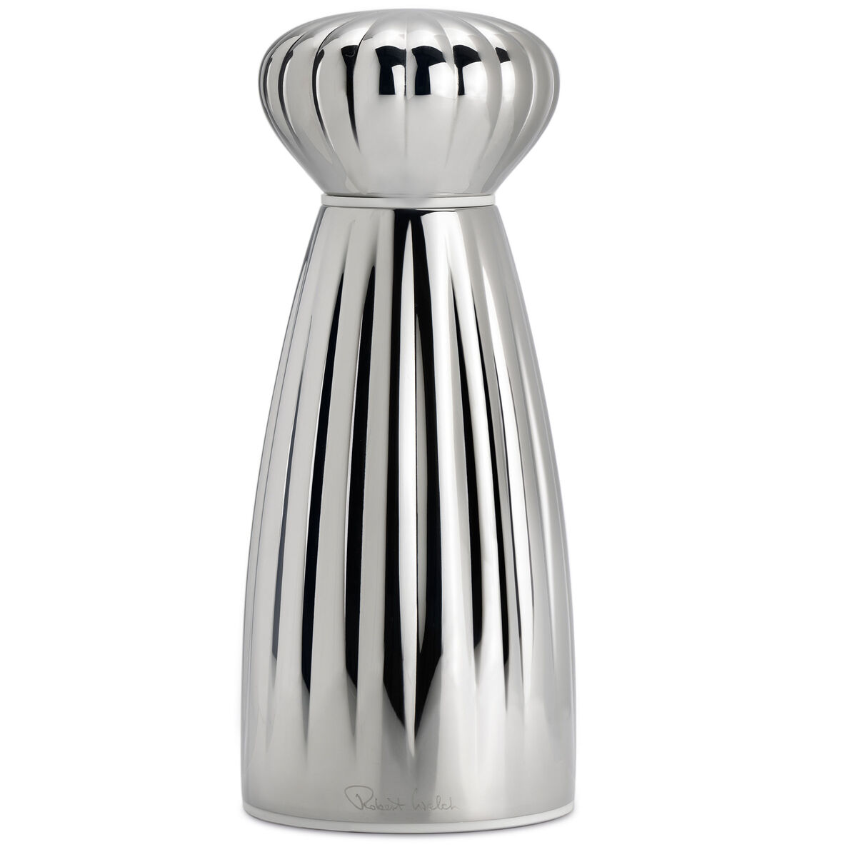 Robert Welch Palm Bright Saltkvern 16,8 cm, rustfritt stål/hvit