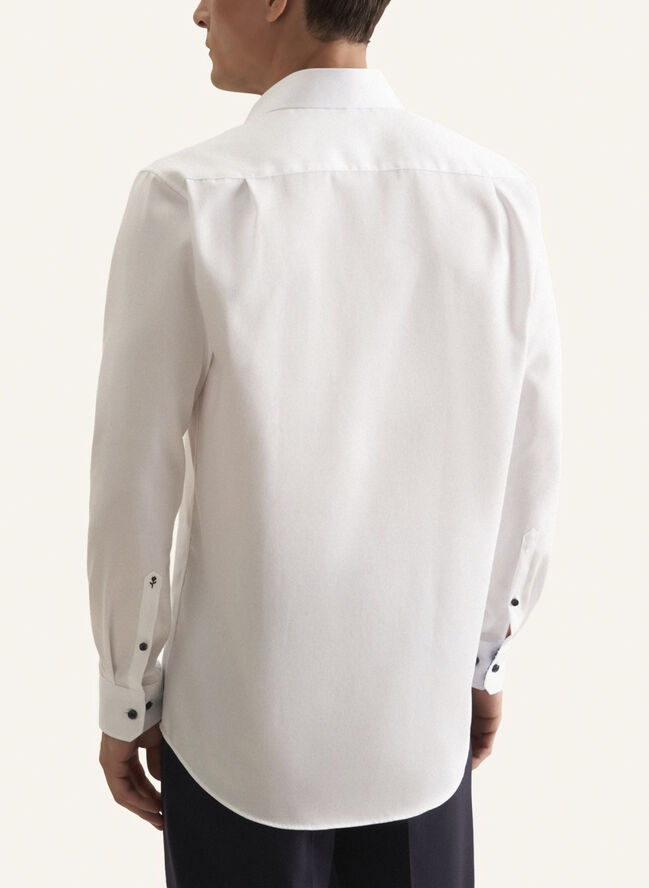 Seidensticker Business Shirt Regular Long sleeve Kent-Collar Uni White