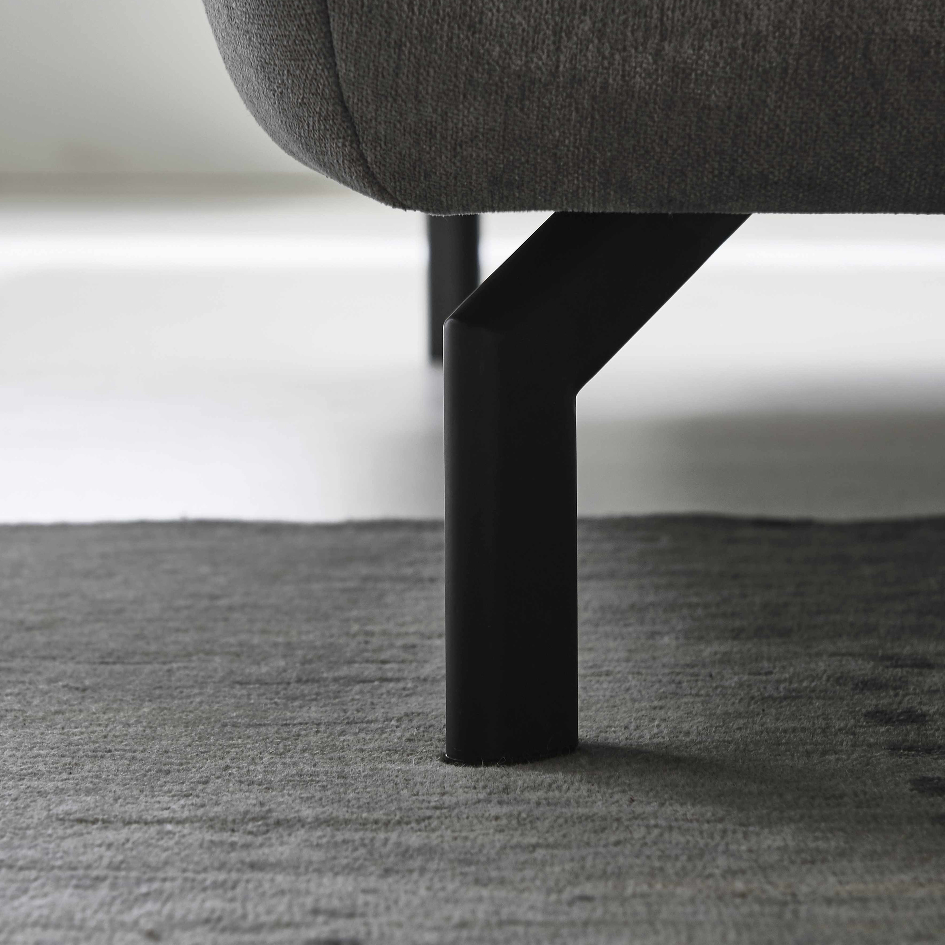 polsterpower Ecksofa - granit - Basismodell - Canape links