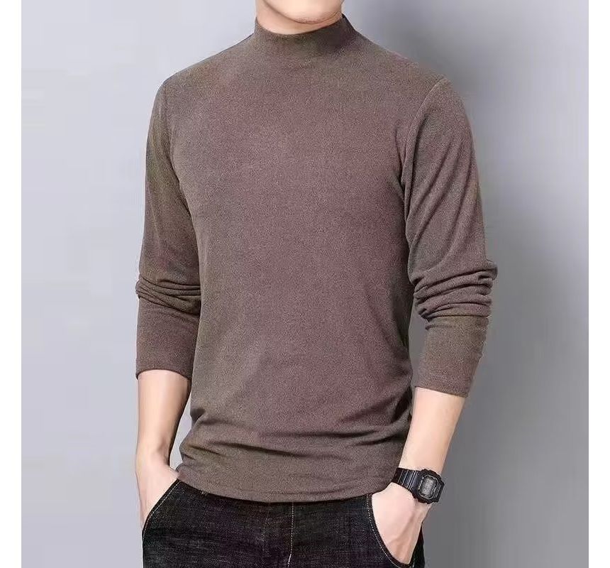 Wewewow - effen T-shirt met lange mouwen