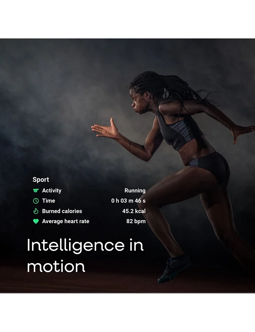 Nylon Black Motion Smart Bracelet