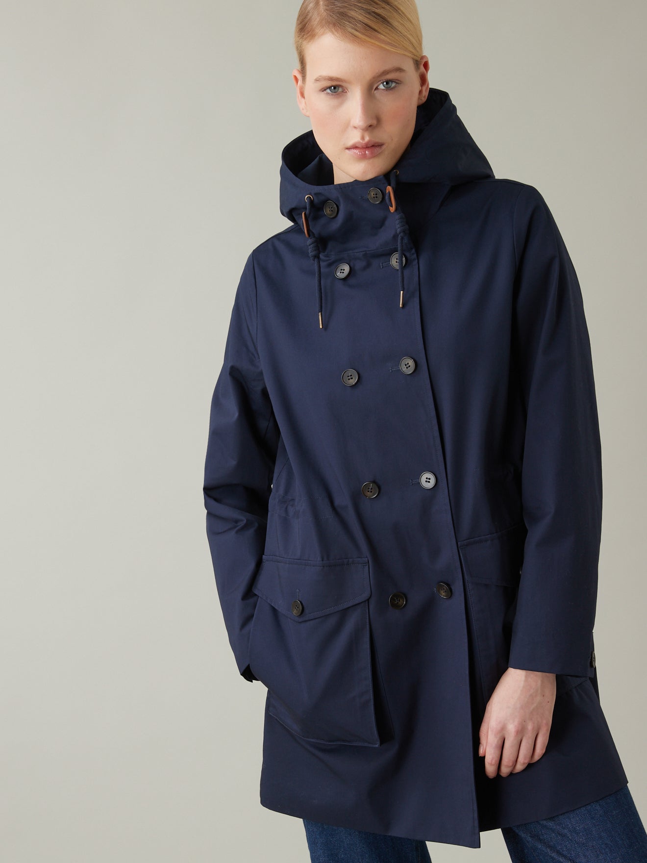 Parka double boutonnage femme