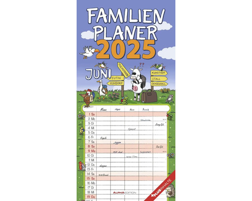Happy Family Planner, 5 kolommen, 2025, 22x45 cm