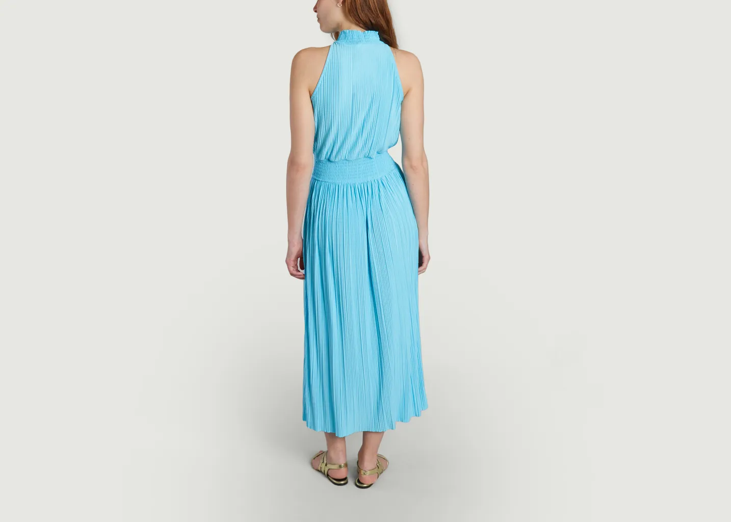Robe longue plissée sans manche Uma Samsoe Samsoe