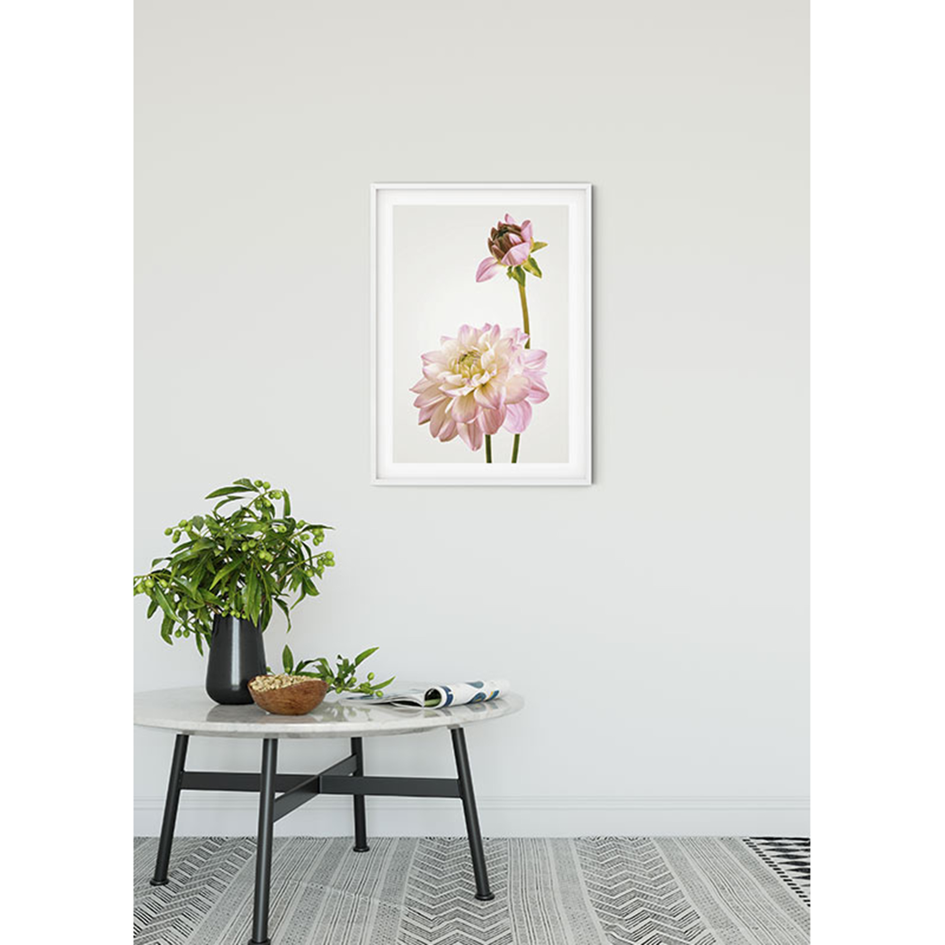 Wandbild DAHLIA - bunt - 50x70 cm