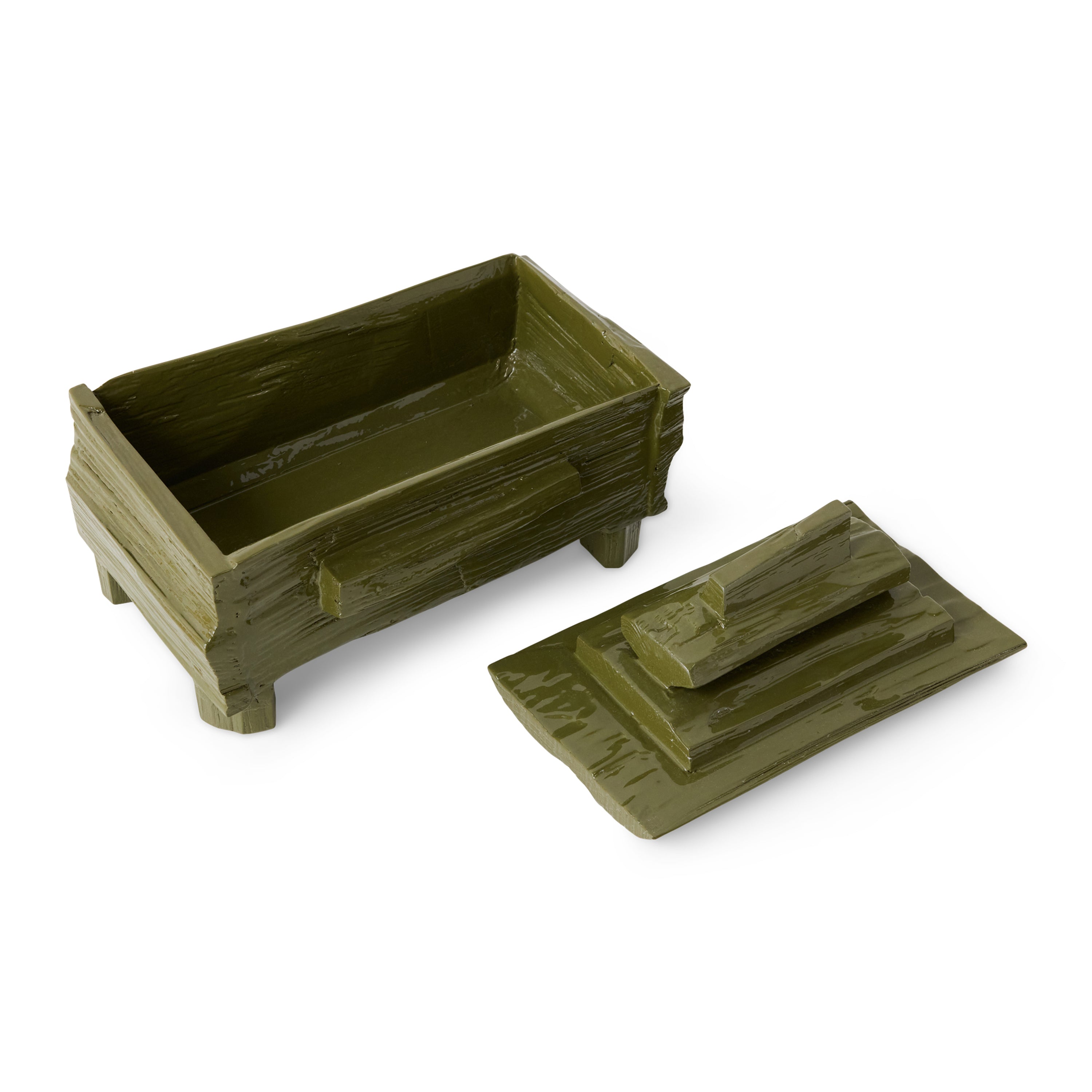 HKliving Teun Zwets Opbergdoos - Moss