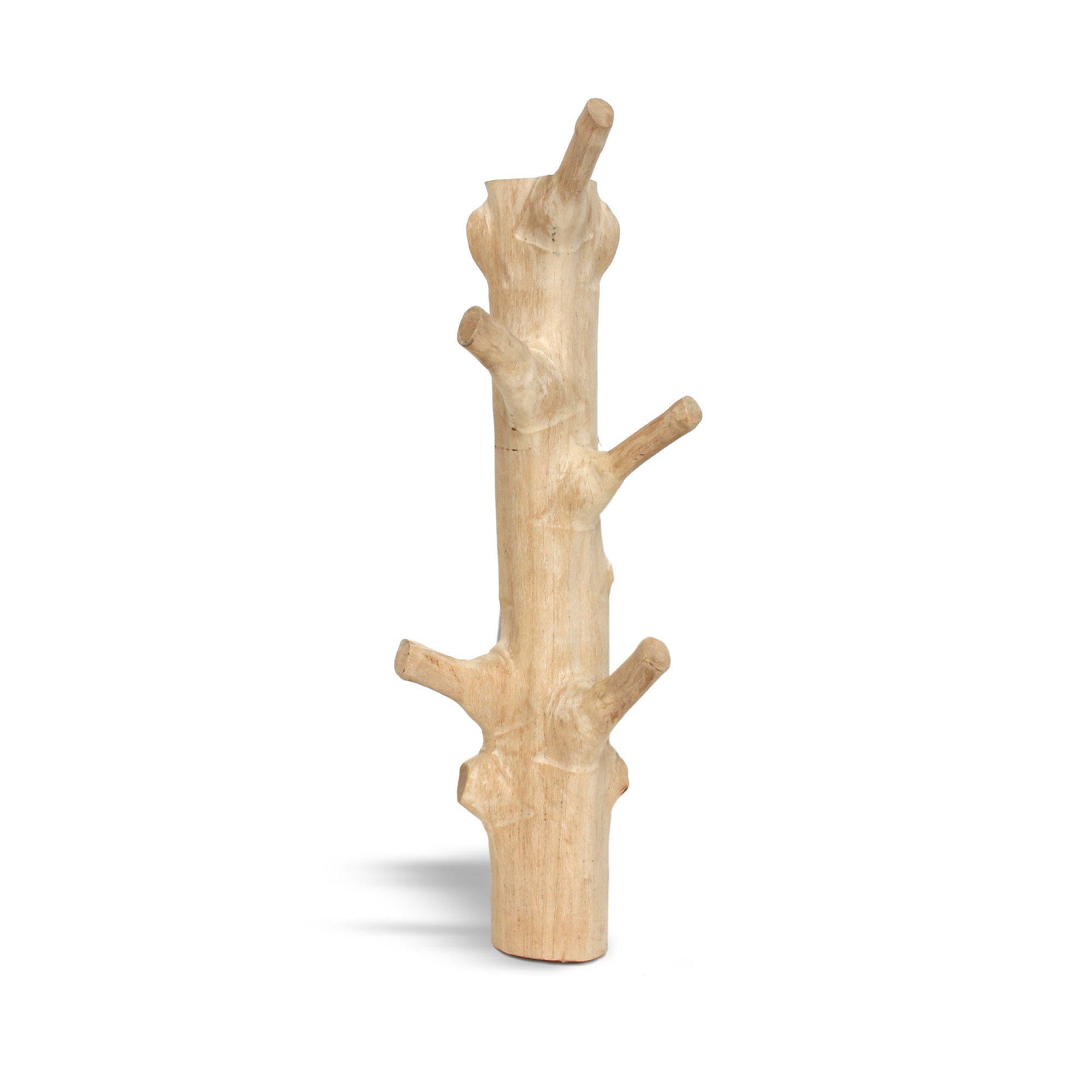 Garderobenbaum zur Wandmontage, natur, T 25 cm, B 25 cm, H 90-110 cm von fischer's lagerhaus