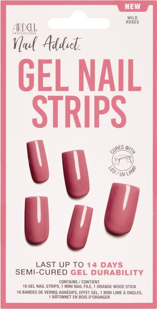 ARDELL Nail Addict Gel Nail Strips<br>16 Stück, Wild Roses