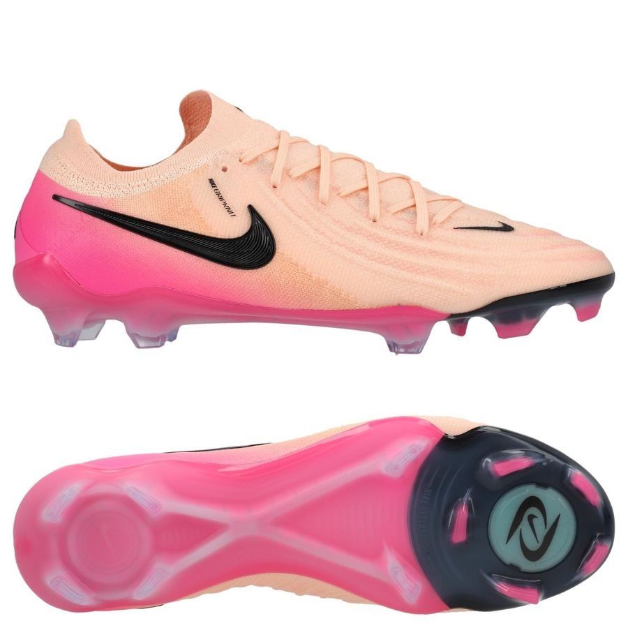 Nike Phantom GX II Elite FG Prism - Rouge foncé/Noir/Rose