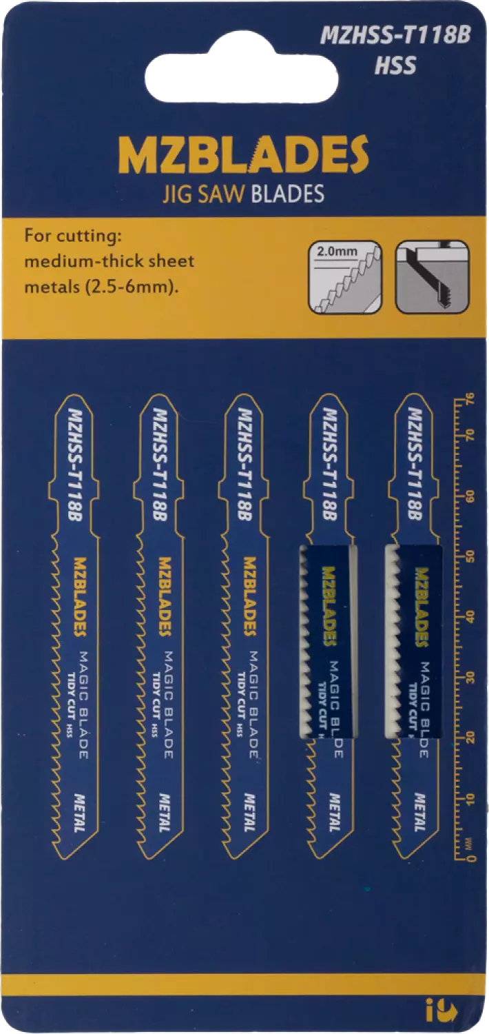 Multizaag MZHSS-T118B Decoupeerzaagblad Metaal - 5 stuks