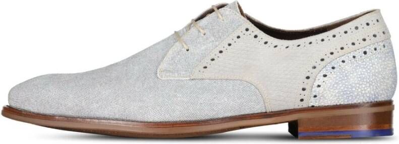 Floris van bommel 30361 De Stapper 39.11 Light Grey G+ Wijdte Veterschoenen