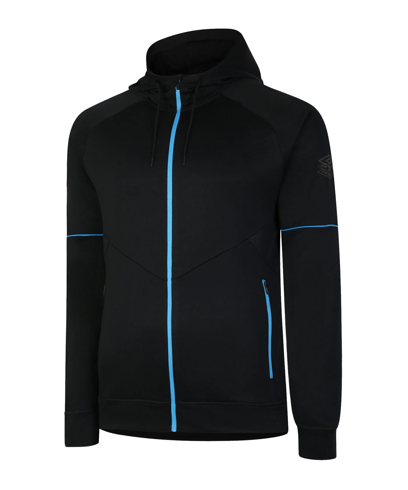 Umbro Pro Training Kapuzenjacke Schwarz Blau FLKM
