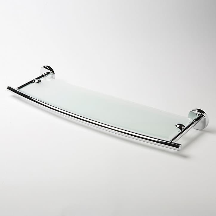 Tablette Ormara verre et acier chromé GoodHome