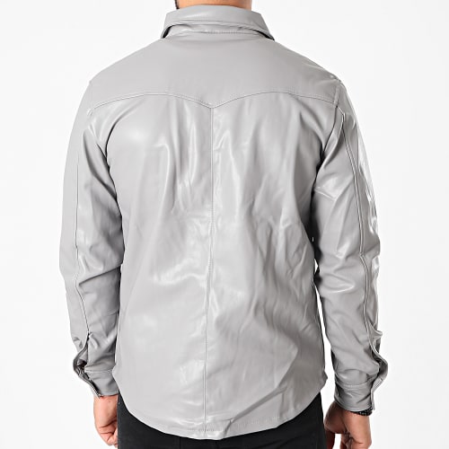Surchemise Manches Longues Gris