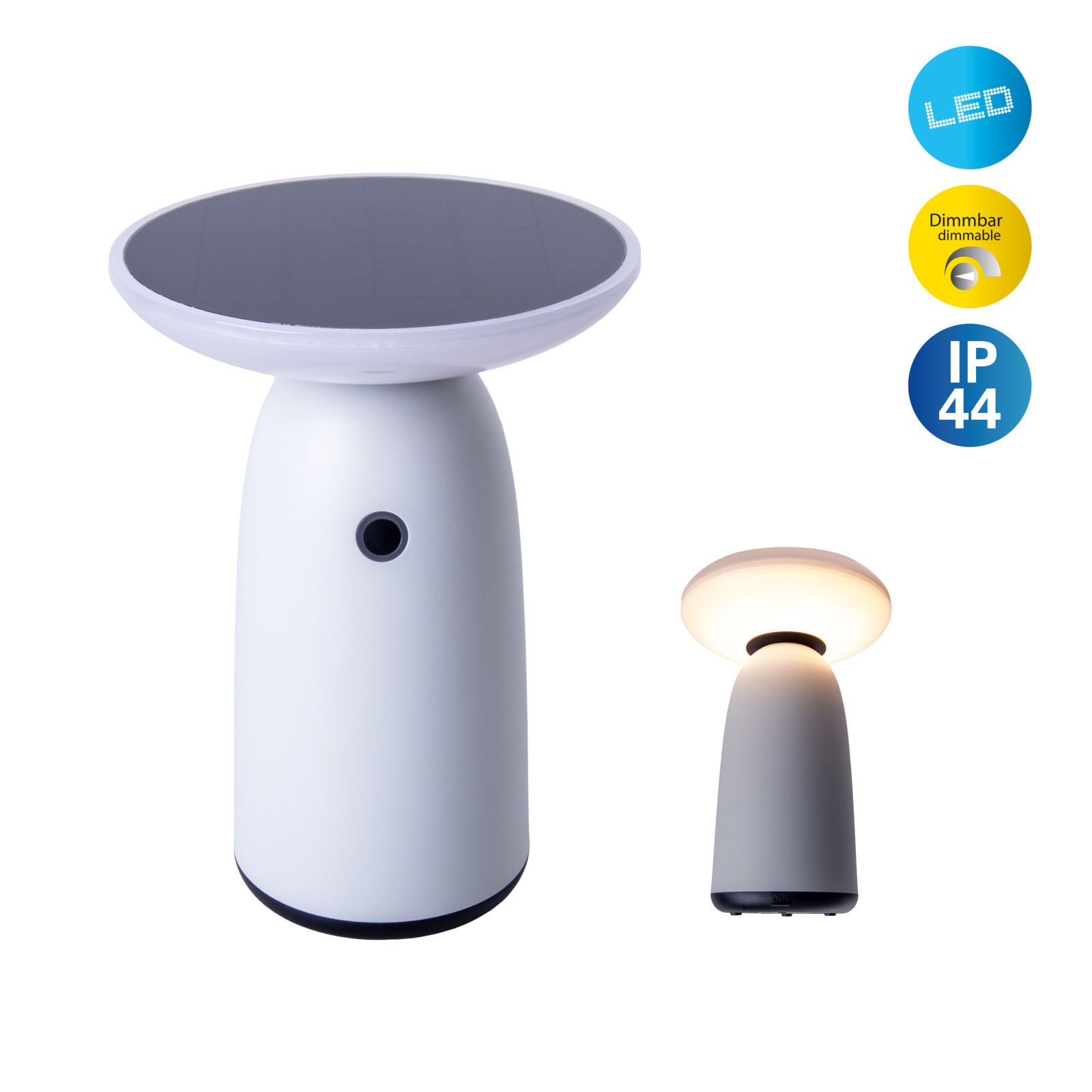 LED-Solarleuchte ADA - weiß - dimmbar