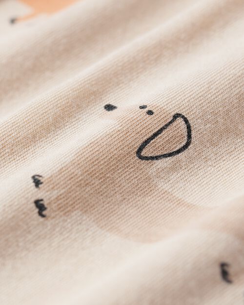 combinaison pyjama bébé teckels beige