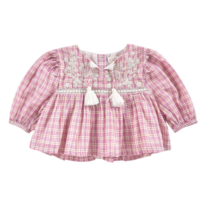 Louise Misha Blouse Vally Carreaux | Rose