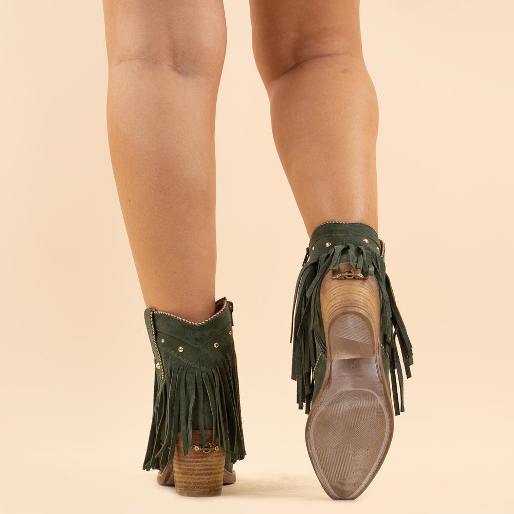 Nemonic 2299 boho boots groen