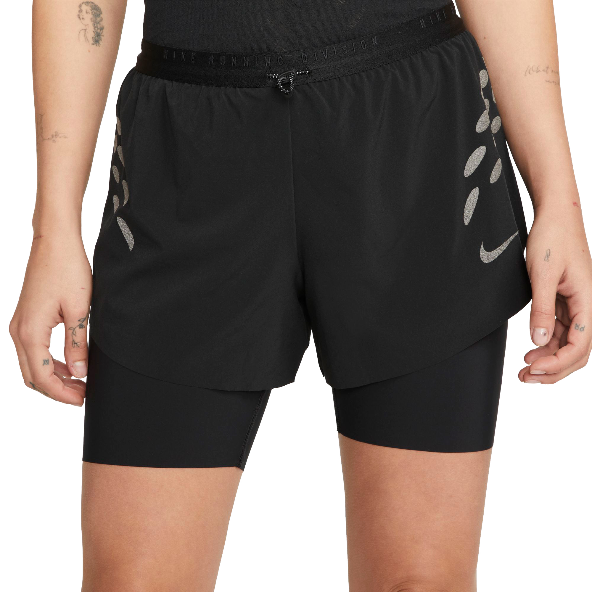 Dri-FIT Run Division 2-i-1 Dame 010/Svart