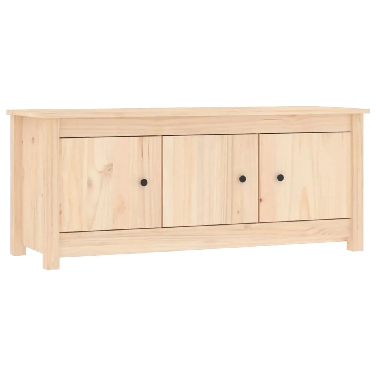 vidaXL Armoire à chaussures pin massif