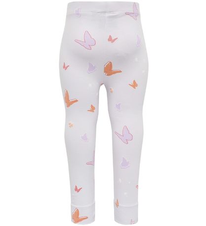 Hummel Leggings - hmlClara - Lavendel m. Sommerfugle