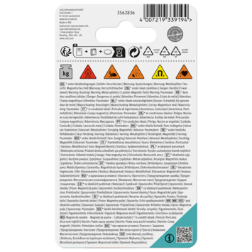 Magneet Neodymium met schroefgat 20x7mm