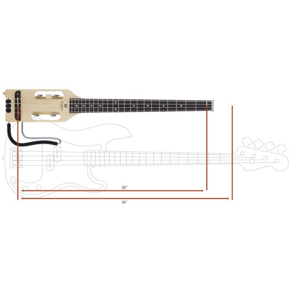 Traveler Guitar Ultra Light Bass Maple Natur