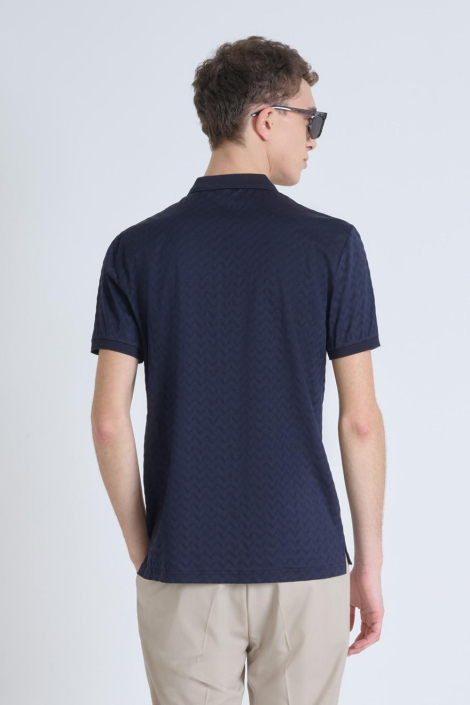 Antony Morato blauwe heren polo