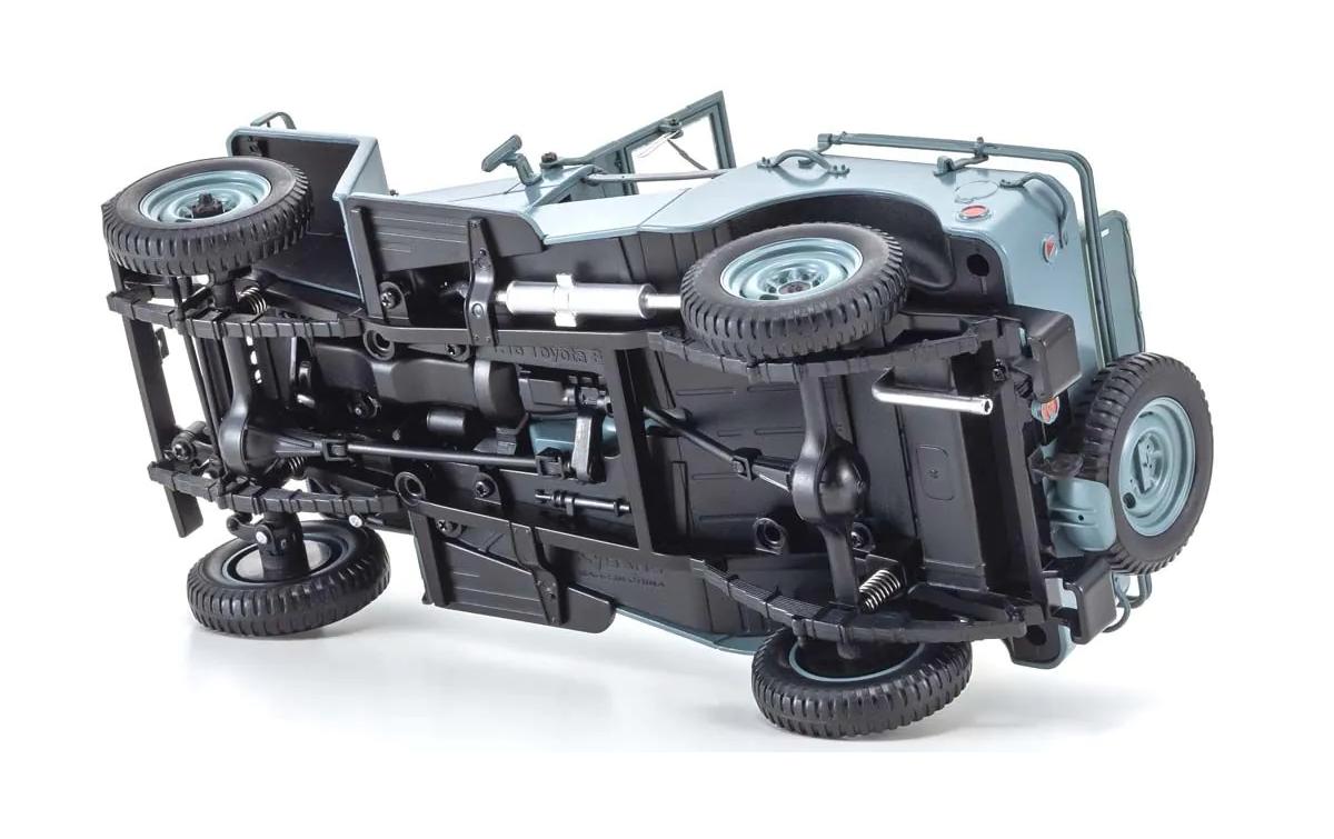 Toyota Land Cruiser BJ Blaugrün, 1:18<br>Detailgetreues Modellauto für Sammler im Massstab 1:18