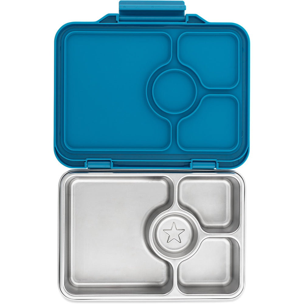 Køb Yumbox Normandy Blue Prêt Stainless Steel 4-Sections