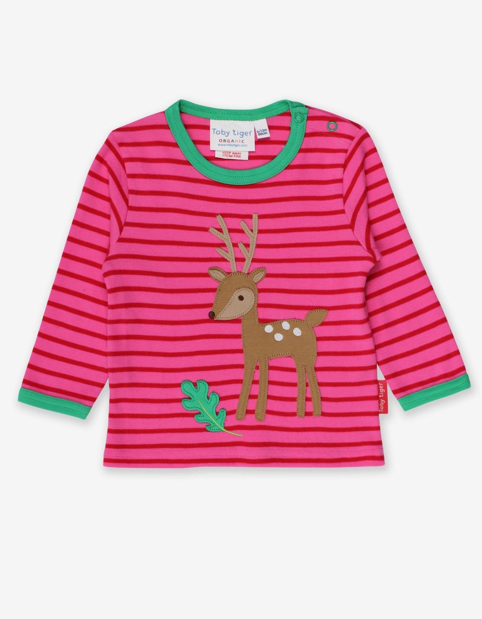 Toby Tiger Langarmshirt mit Rehkitz Applikation