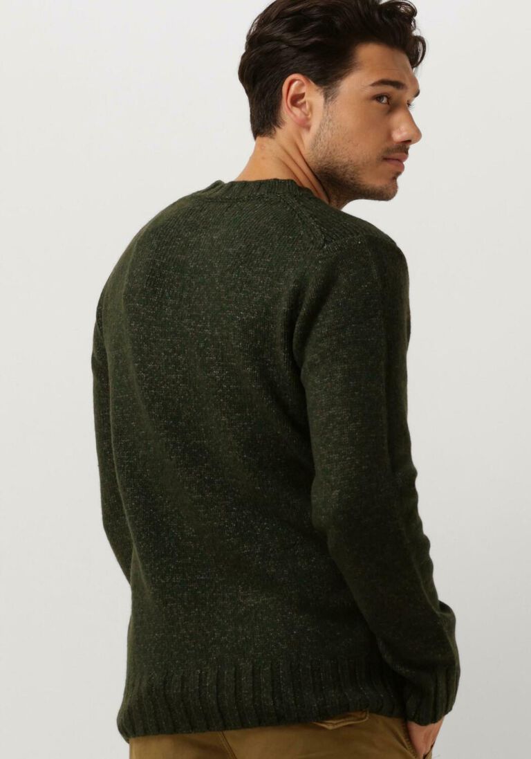 DSTREZZED donkergroene dstrezzed trui per crew neck