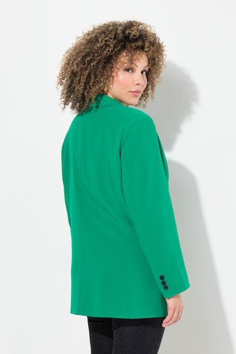 Blazer, oversized, Reverskragen, Knopfverschluss