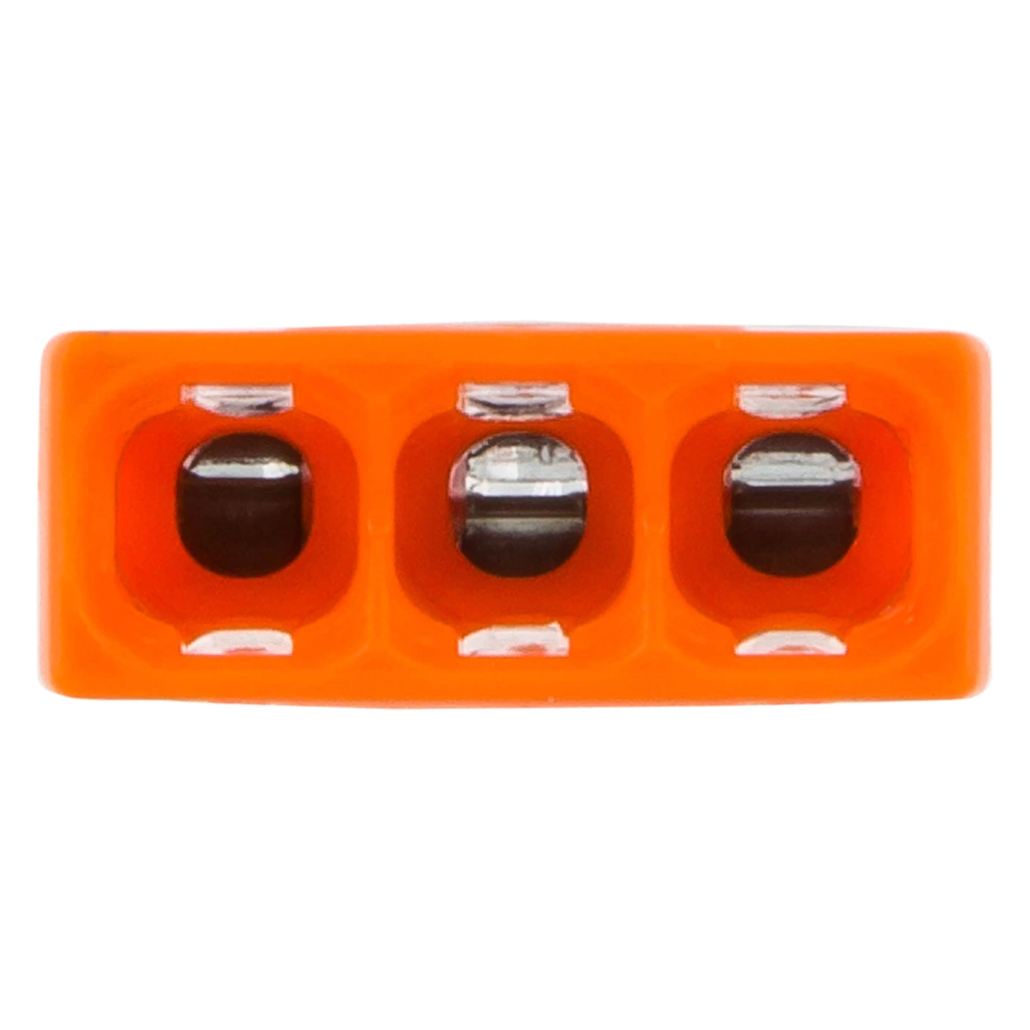 Wago 2273-203 Lasklem 3-polig - 3-gaats - 3 x 0.5 - 2.5 mm² - Transparant-oranje (100st)