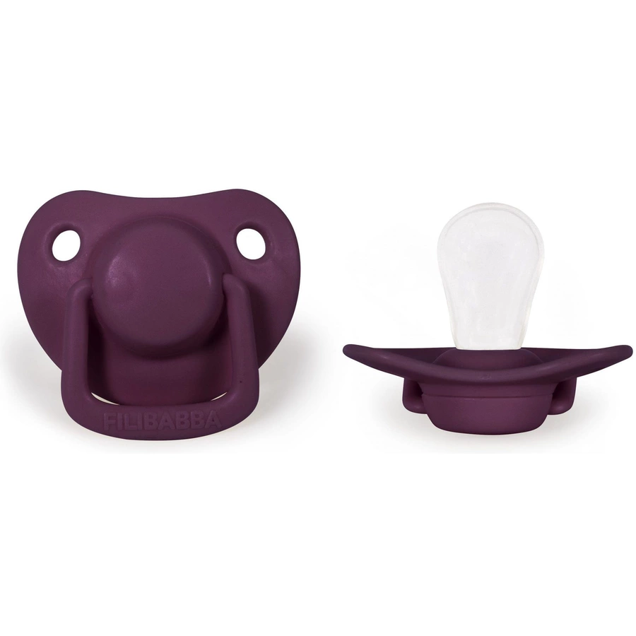 Filibabba Schnuller 0-6 Monate Plum, 2 Stück