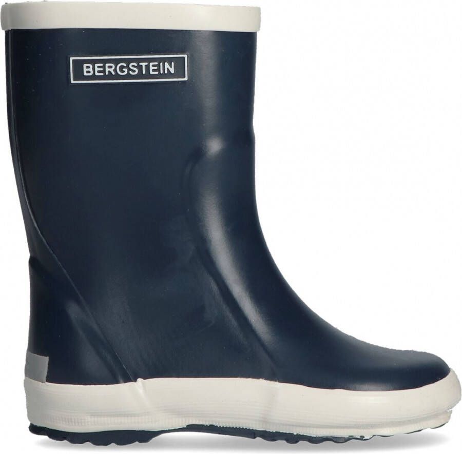 Bergstein regenlaarzen donkerblauw wit Rubber Effen 20