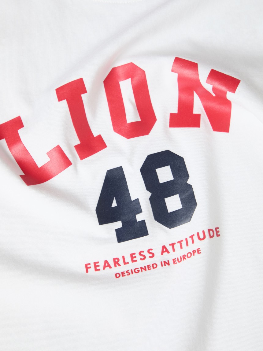 T-shirt em algodão com estampado