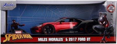 Jada Toys Spider-Man Bil med Figur Miles Morales 2017 Ford GT 1:2