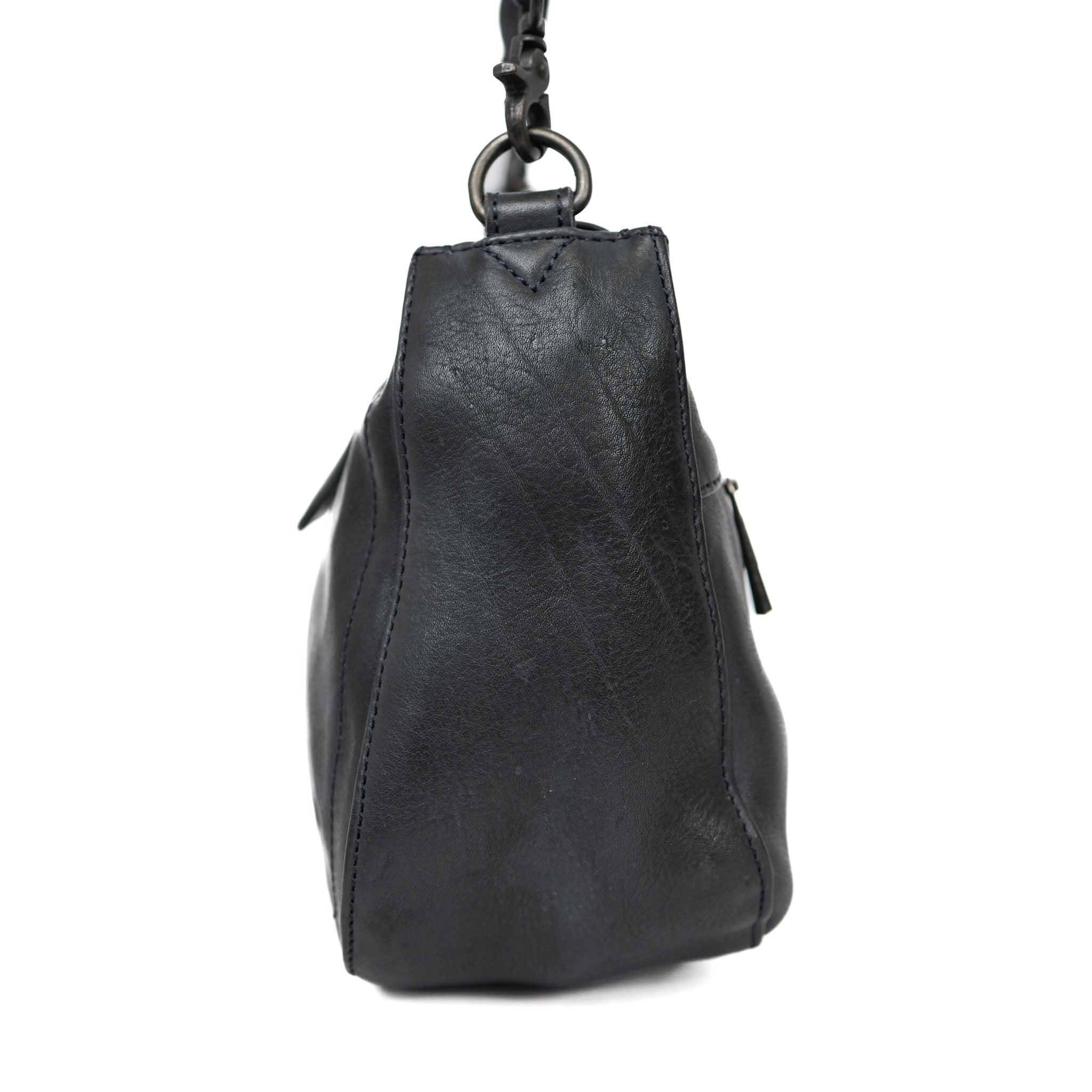 Hand-/schoudertasje met flap 'Fenna' donkerblauw BLUE