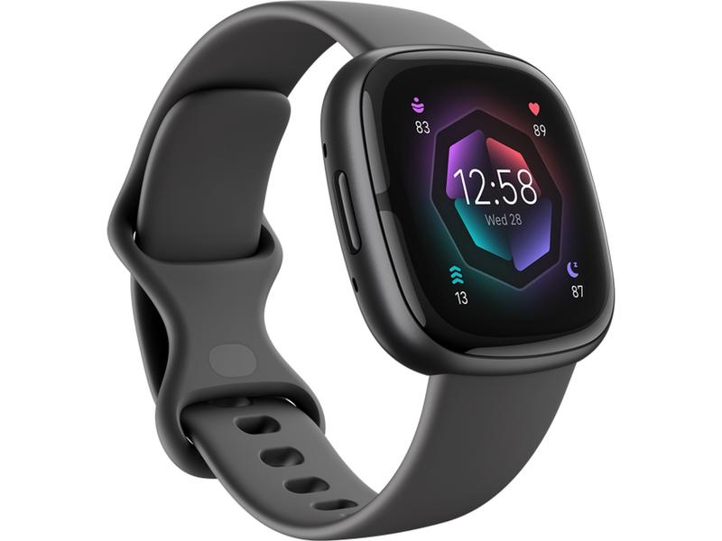 Fitbit Sense 2 Smartwatch Schwarz/Schwarz GPS-Sportuhr