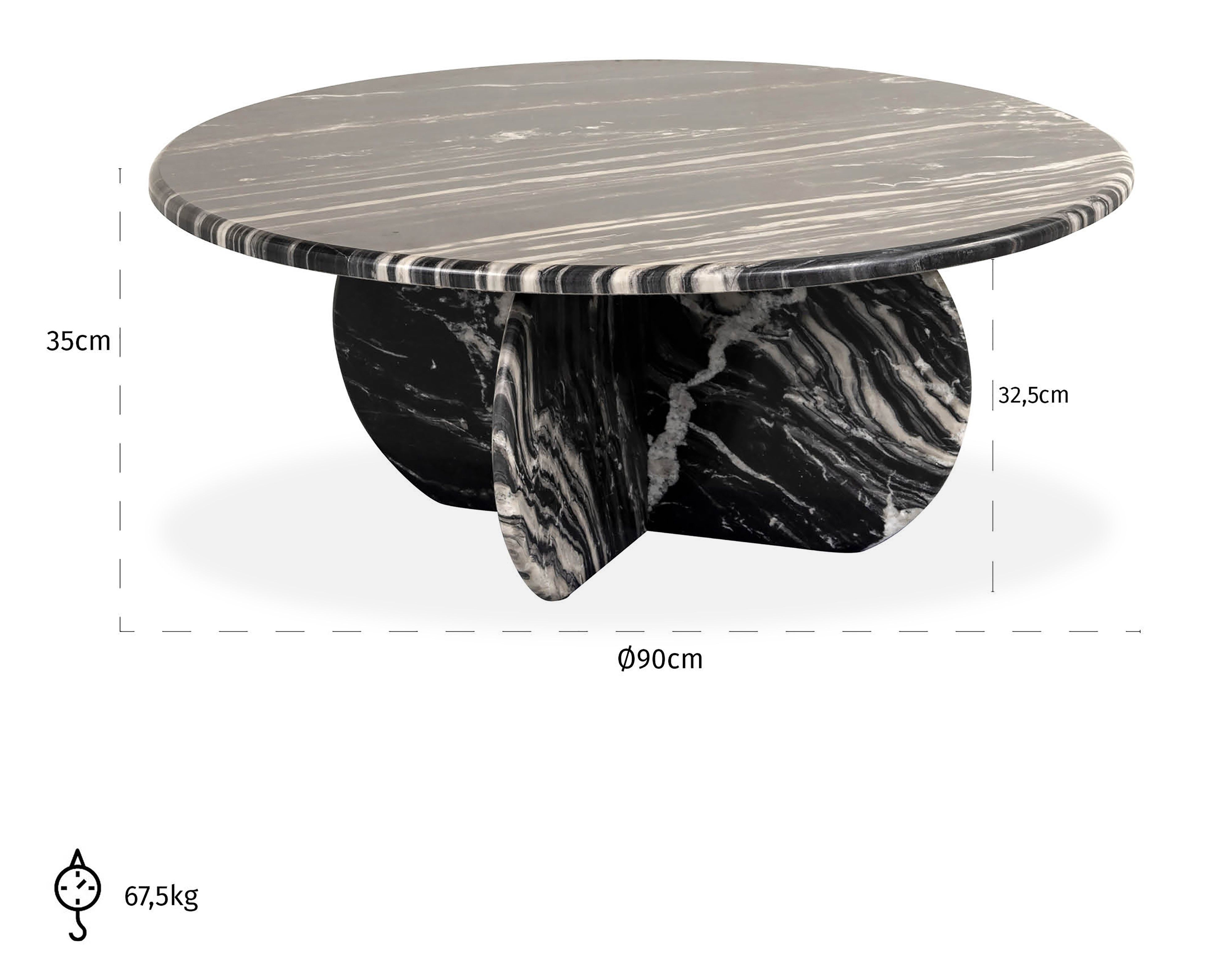 Salontafel 212293 Bancroft ⌀90  x H35 cm