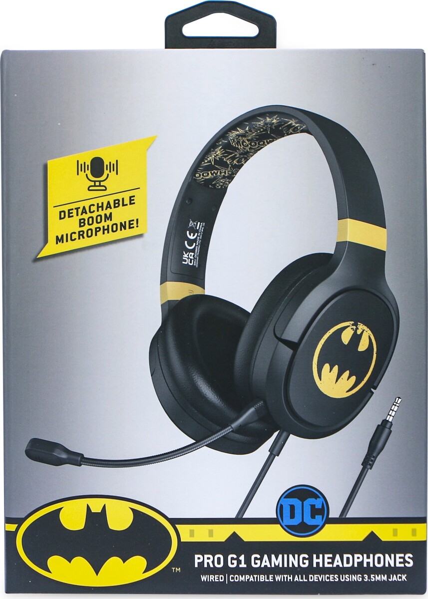 Otl - Gaming Headset - Pro G1 - Batman - Sort