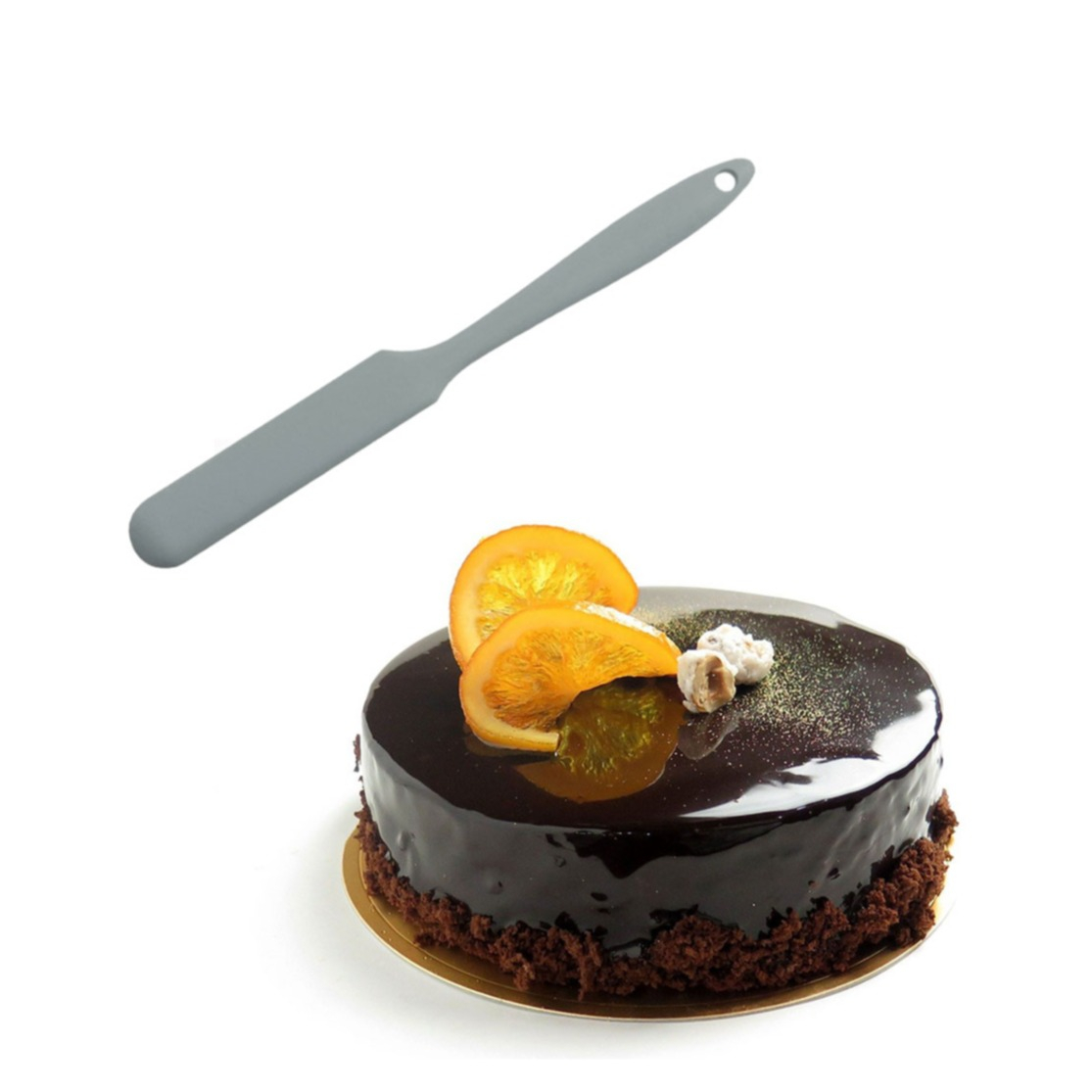 (24cm) Silikon Küchen Spachtel Anti-Haft Kuchen Teig Schaber - Div. Farben