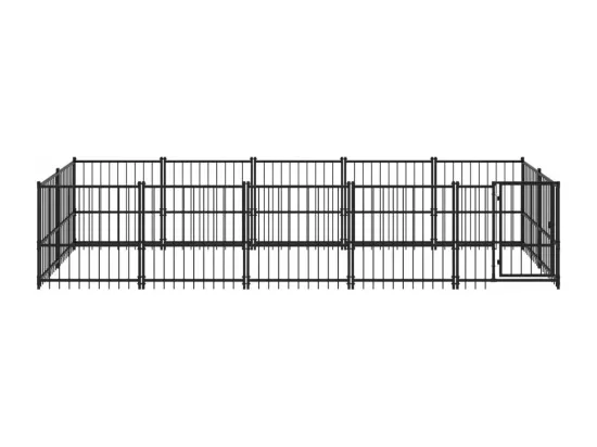 Chenil cage enclos pac noire 485 x 193.5 x 100 cm 02_0041890